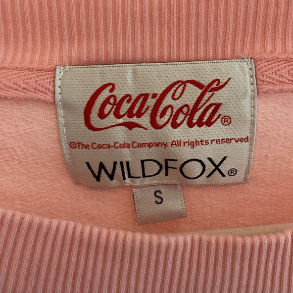 Wildfox Coca-Cola Collab Oversized Sweatshirt - Picture 3 of 3